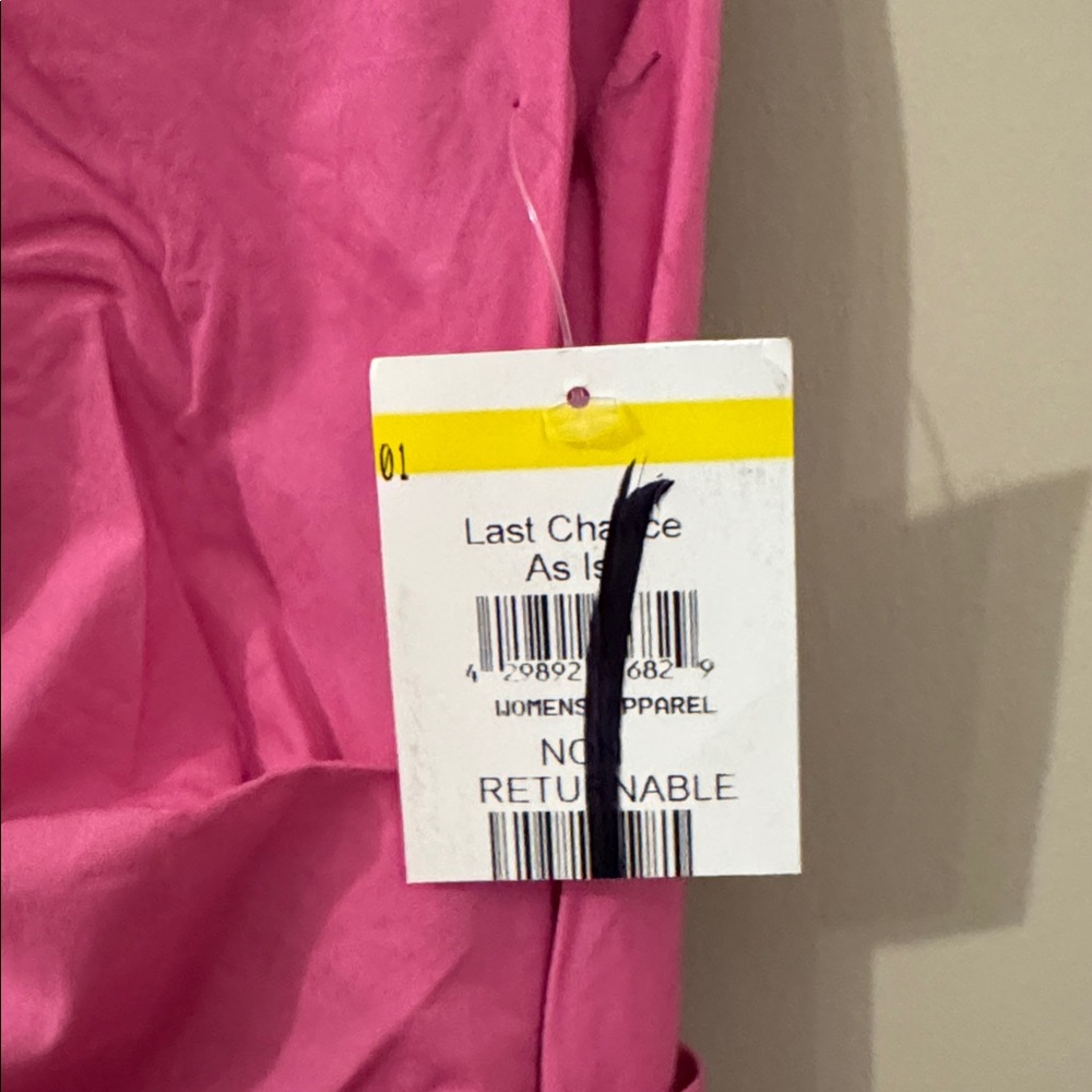 NWOT- Good American Poplin Ruched Off Shoulder Mini Dress, Berry Sorbet, Medium - Picture 12 of 12